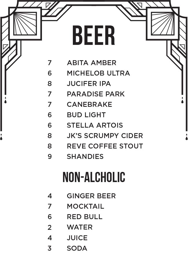 Beer Menu