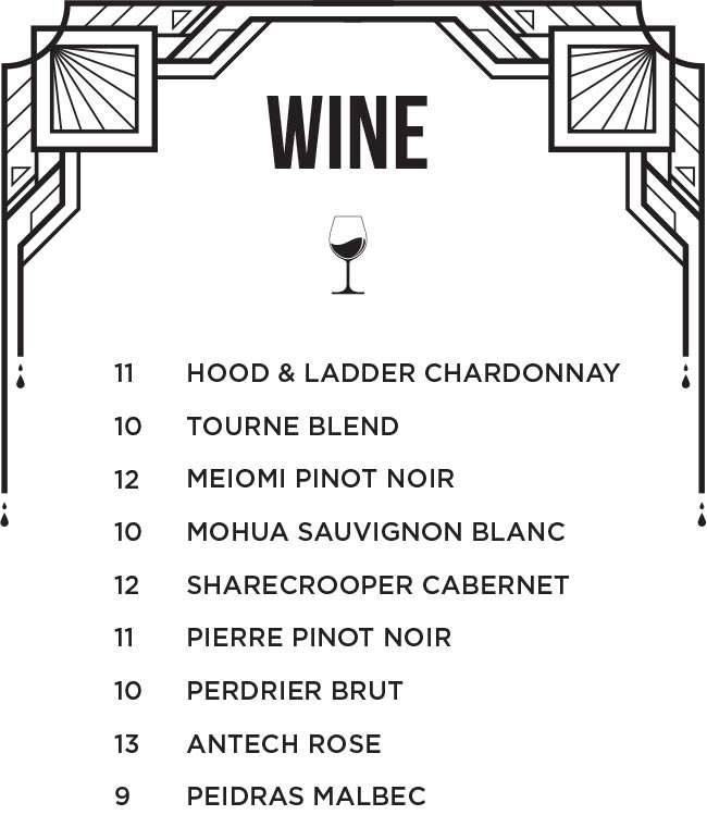 Wine Menu